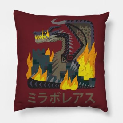 Monster Hunter World Iceborne Fatalis Kanji Icon Throw Pillow Official Monster Hunter Merch