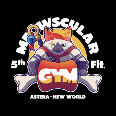 Meowscular Gym Tapestry Official Monster Hunter Merch