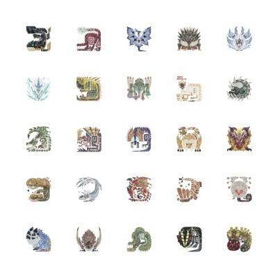 Monster Hunter World Tiled Icons Tapestry Official Monster Hunter Merch