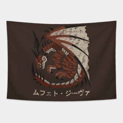 Monster Hunter World Iceborne Safijiiva Kanji Icon Tapestry Official Monster Hunter Merch