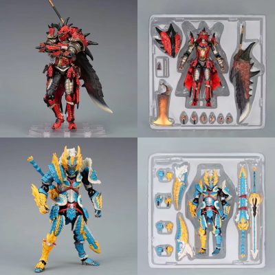 Anime Monster Hunter Male Fire Dragon Mhp Male Hunter PVC Action Figure Collectible Model Doll Toy - Monster Hunter Merchandise