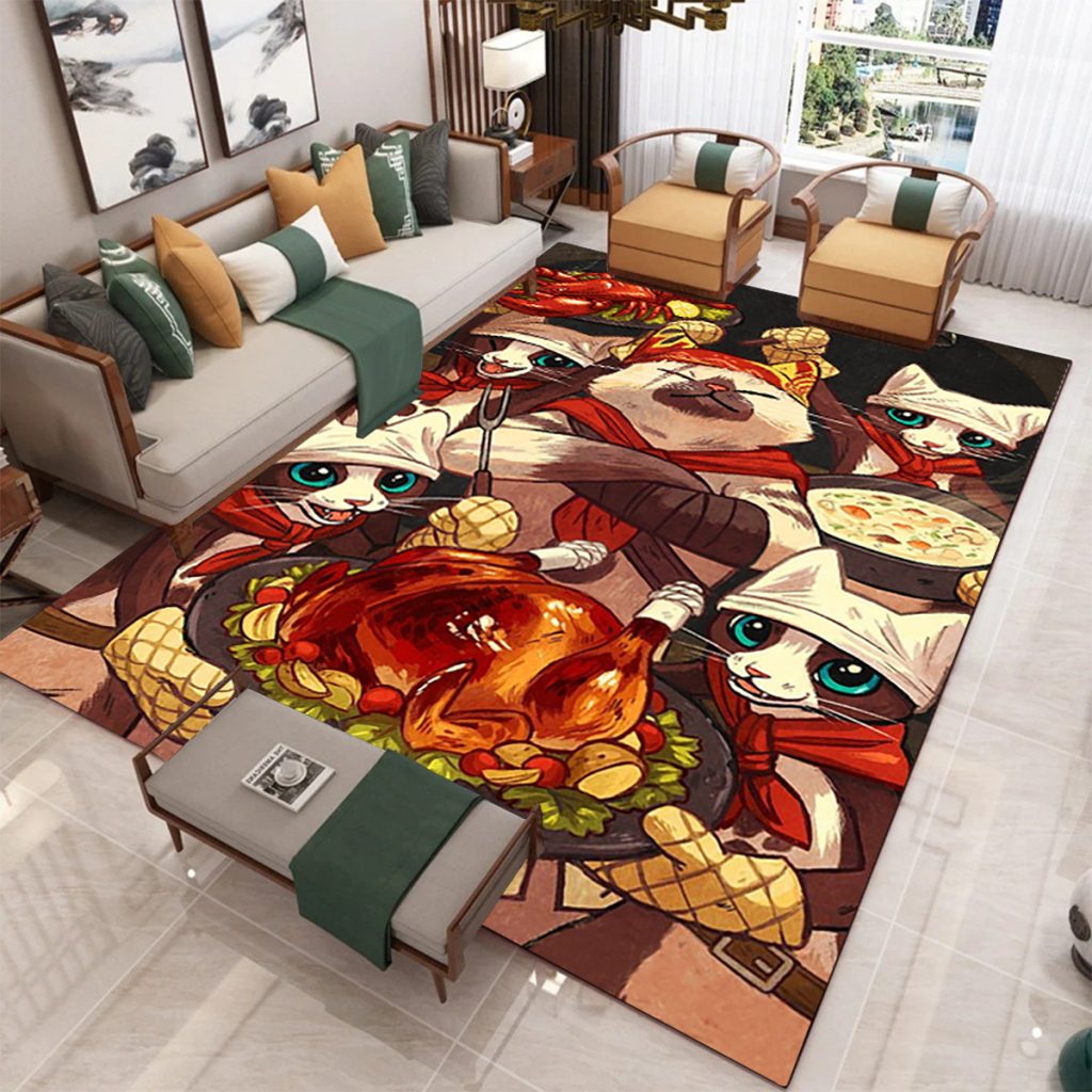Monster Hunter Game Carpet Rug Play Mats Living Room Bedroom Carpets Child Play Lounge Doormat Fans 3 - Monster Hunter Merchandise