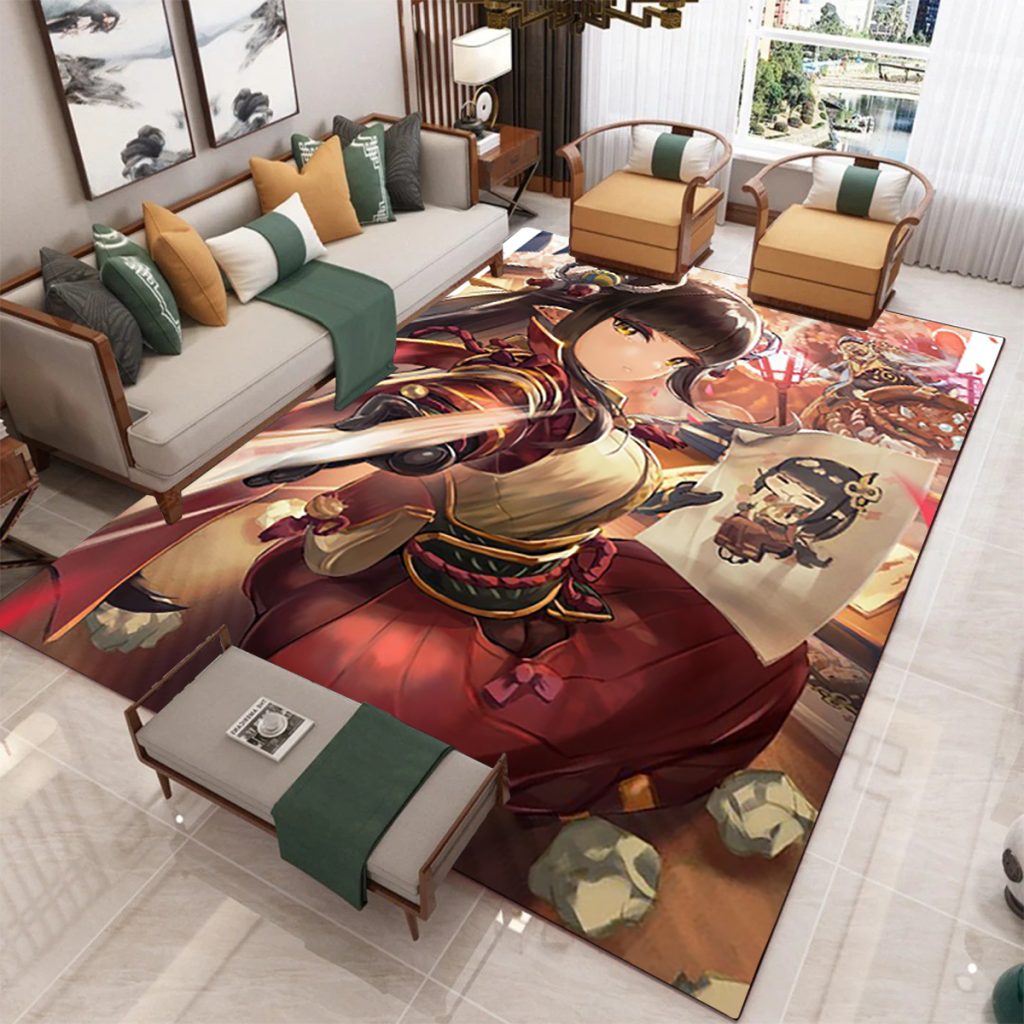Monster Hunter Game Carpet Rug Play Mats Living Room Bedroom Carpets Child Play Lounge Doormat Fans 7 - Monster Hunter Merchandise