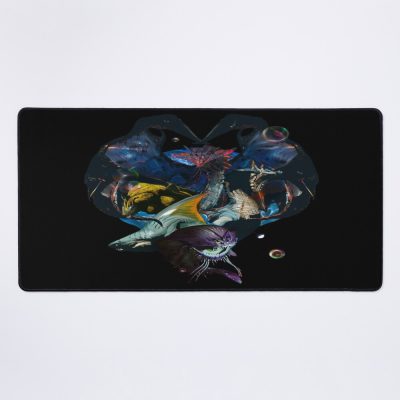 Monster Hunter Collage Aqua Terror Mouse Pad Official Cow Anime Merch